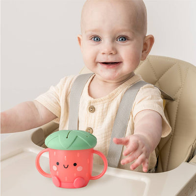 Itzy Snack Cup – Strawberry Silicone Snack Container