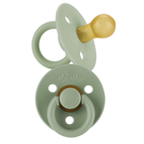 Itzy Soother™ Natural Rubber Pacifier 2-Pack – Coconut + Toast (0–6M)