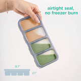 Olababy Silicone Baby Food Freezer Tray with Lid – ½ Cup (4oz) Portions for Purees, Broth & Breast Milk