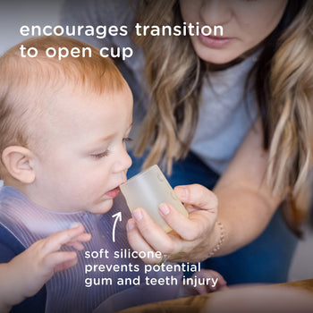 Olababy First Cup – 2oz Silicone Open Training Cup for Babies 6 Months+ (1-Pack or 2-Pack)