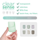 Olababy First Cup – 2oz Silicone Open Training Cup for Babies 6 Months+ (1-Pack or 2-Pack)