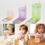 Olababy First Cup – 2oz Silicone Open Training Cup for Babies 6 Months+ (1-Pack or 2-Pack)