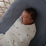 Mushie Organic Cotton Muslin Swaddle Blanket