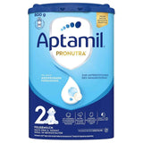Aptamil Pronutra 2 Follow-On Formula 800g German version, new packaging design, front of can (6+ months)