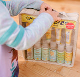 California Baby Plant-Based Baby Travel Kit – Organic Bath & Skincare Set with Reusable Travel Caddy