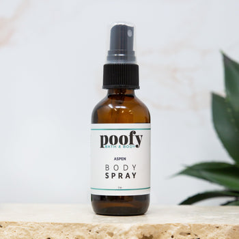 Poofy Organics ASPEN Body Spray, 2 oz