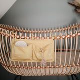 Mushie Storage Pocket – Nursery Organizer with Ribbon Ties