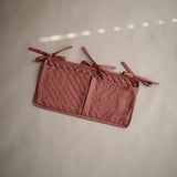 Mushie Storage Pocket – Nursery Organizer with Ribbon Ties
