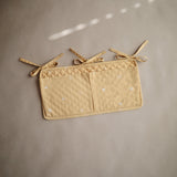 Mushie Storage Pocket – Nursery Organizer with Ribbon Ties
