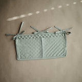 Mushie Storage Pocket – Nursery Organizer with Ribbon Ties