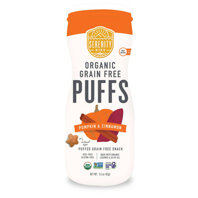 Pumpkin & Cinnamon Organic Grain Free Puffs 6+Month