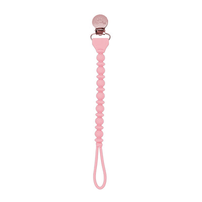 Sweetie Strap™ Silicone Pacifier Clip – Toast Beaded Design