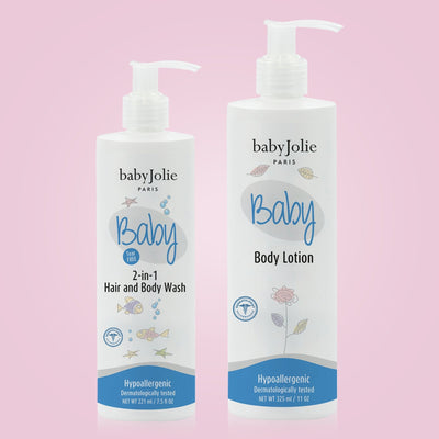 Baby Bath Bundle | 2-in-1 Hair and Body Wash + Lotion