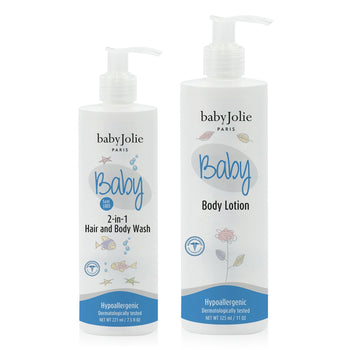 Baby Bath Bundle | 2-in-1 Hair and Body Wash + Lotion