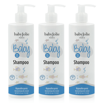 Baby Jolie Tear-Free Baby Shampoo – 3 Pack (7.5 oz / 221 ml Each)