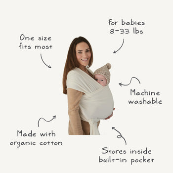 Mushie Baby Wrap – Organic Cotton Baby Carrier