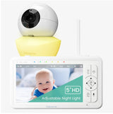 HD S2: Video Baby Monitor with 2 Cameras, Non Wifi, Split Screen & Night Light Machine