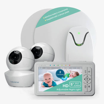 Babysense True Sleep: Video Baby Monitor with Breathing Motion Sleep Monitor, 1 or 2 Cameras