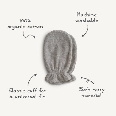 Organic Cotton Baby Bath Mitt – Soft & Absorbent Wash Mitt