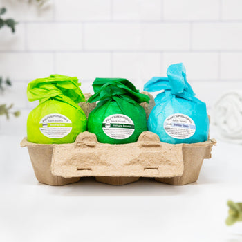 Poofy Organics Bath Bombs 6-Pack – 3 Scent Variety Set
