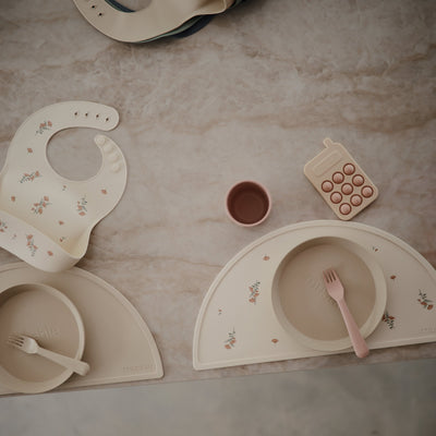 Mushie Round Dinnerware Plates – Non-Toxic Baby Plate Set