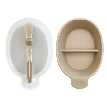 Travel Baby Bowls Set Beige