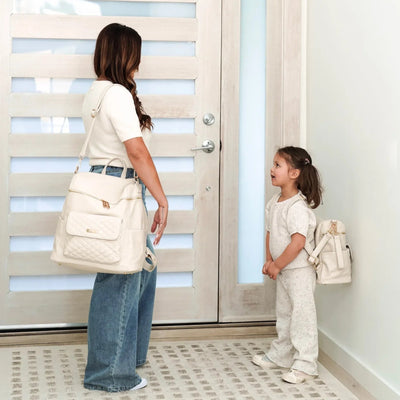 Luli Bebe Signature Diaper Bag – Pearl White