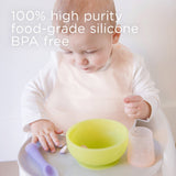 Olababy Silicone Baby Bib with Food Catcher Pocket – Waterproof, Adjustable, 6 Months+ (1-Pack or 2-Pack)