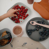 Mushie Round Dinnerware Plates – Non-Toxic Baby Plate Set