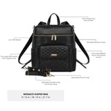 Luli Bebe Signature Diaper Bag – Ebony Black