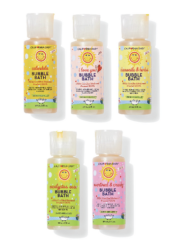 California Baby Bubble Bath Sample Pack – Gentle Plant-Based Bubbles for Sensitive Skin