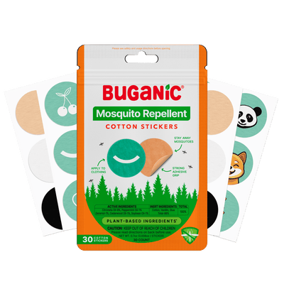 Buganic® Mosquito Repellent Cotton Stickers – DEET-Free Outdoor Protection