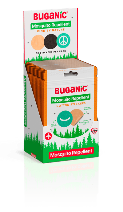 Buganic® Mosquito Repellent Cotton Stickers – DEET-Free Outdoor Protection
