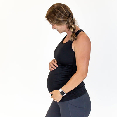 Bumpin' Maternity Tank - Black