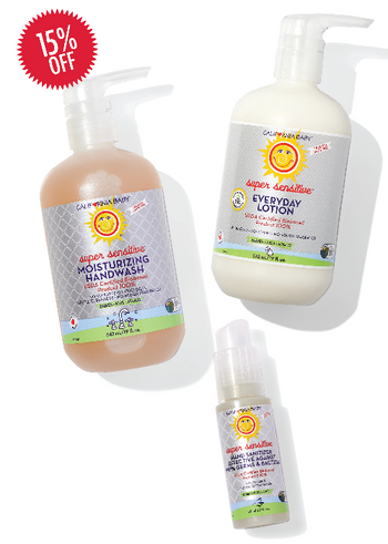 California Baby Super Sensitive Hand Wash & Lotion Set – Unscented Moisturizing Care for Dry Hands