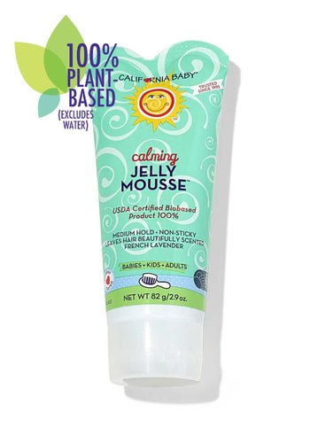 California Baby Jelly Mousse Natural Hair Styling Gel – Tapioca-Based Medium Hold