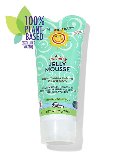 California Baby Jelly Mousse Natural Hair Styling Gel – Tapioca-Based Medium Hold