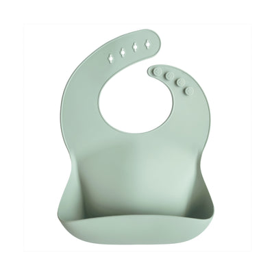 Mushie Silicone Baby Bib – Adjustable Catch-All Bib