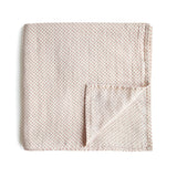 Mushie Organic Cotton Muslin Swaddle Blanket