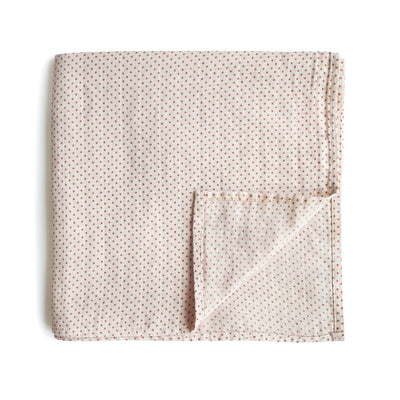 Mushie Organic Cotton Muslin Swaddle Blanket