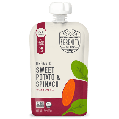 Organic Sweet Potato & Spinach Baby Food Pouch