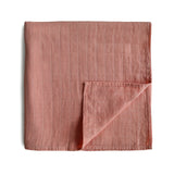 Mushie Organic Cotton Muslin Swaddle Blanket
