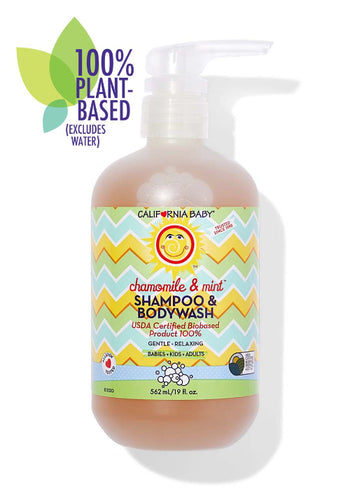 California Baby Chamomile & Mint Shampoo & Bodywash – Relaxing & Refreshing Cleanse