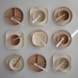 Mushie Round Dinnerware Plates – Non-Toxic Baby Plate Set