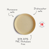 Mushie Round Dinnerware Plates – Non-Toxic Baby Plate Set