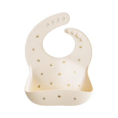 Mushie Silicone Baby Bib – Adjustable Catch-All Bib