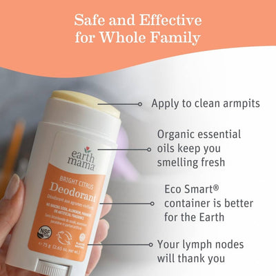 Earth Mama Bright Citrus Deodorant – A Zesty Boost for Happy Pits