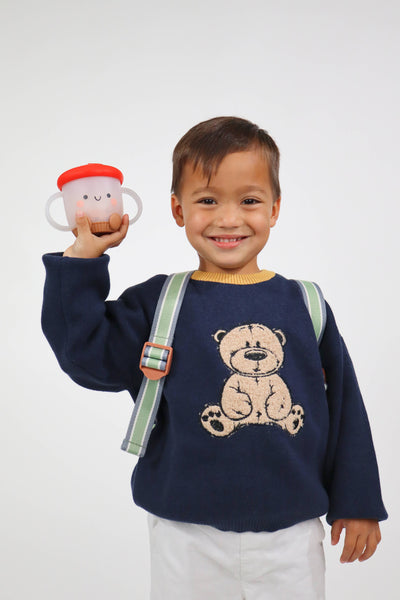 Itzy Snack Cup – Strawberry Silicone Snack Container