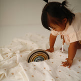 Mushie Organic Cotton Muslin Swaddle Blanket