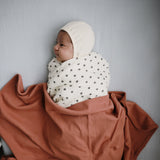 Mushie Organic Cotton Muslin Swaddle Blanket